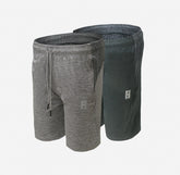 Sports Athletic Gym Outdoor Shorts With Secure Zipper Pocket - Pack Of 2